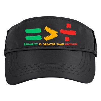 Equality Is Greater Than Division Adult Drive Performance Visor