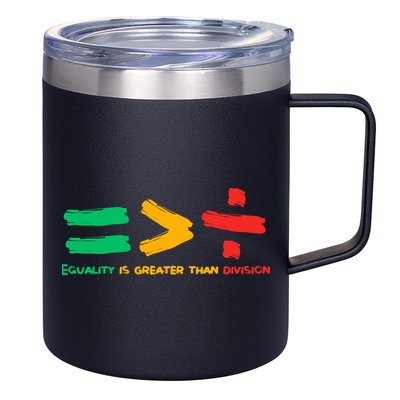 Equality Is Greater Than Division 12oz Stainless Steel Coffee Mug