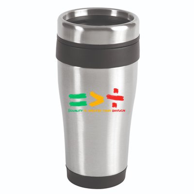 Equality Is Greater Than Division 16oz Travel Tumbler