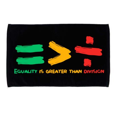 Equality Is Greater Than Division Microfiber Hand Towel