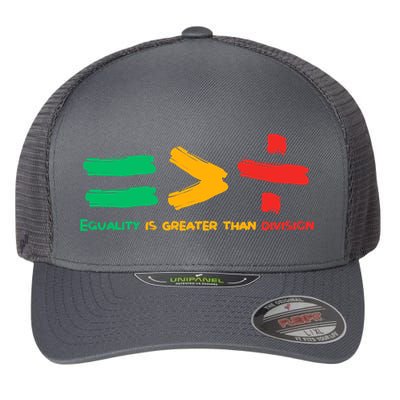Equality Is Greater Than Division Flexfit Unipanel Trucker Cap