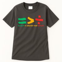 Equality Is Greater Than Division Tall T-Shirt