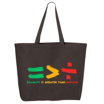 Equality Is Greater Than Division 25L Jumbo Tote
