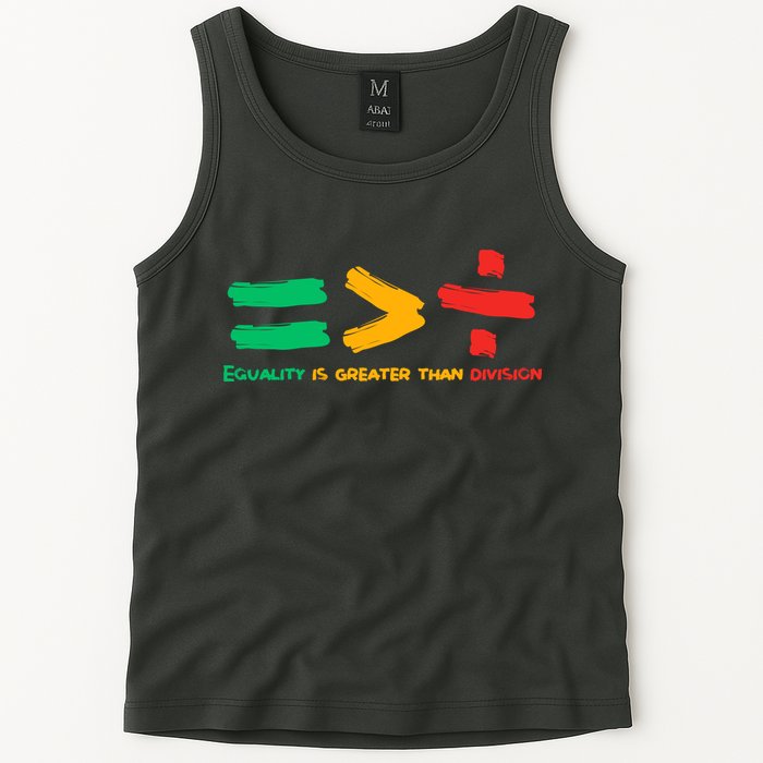 Equality Is Greater Than Division Tank Top