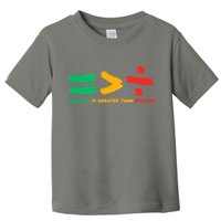 Equality Is Greater Than Division Toddler T-Shirt
