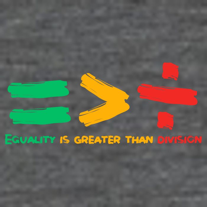 Equality Is Greater Than Division Women's V-Neck T-Shirt