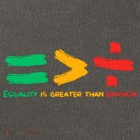 Equality Is Greater Than Division Cotton Canvas Backpack