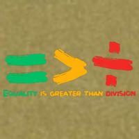 Equality Is Greater Than Division Garment-Dyed Women's Muscle Tee
