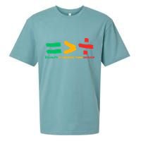 Equality Is Greater Than Division Sueded Cloud Jersey T-Shirt