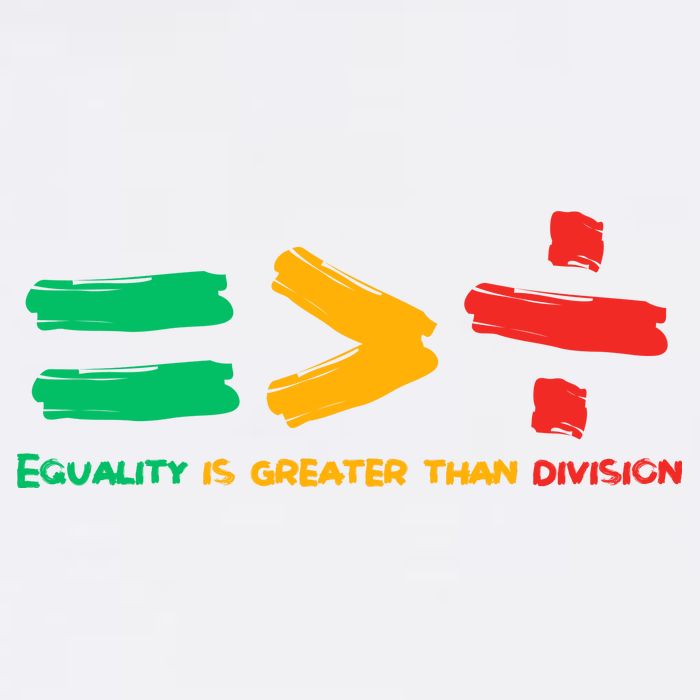 Equality Is Greater Than Division Garment-Dyed Sweatshirt