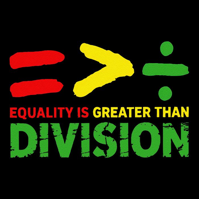 Equality Is Greater Than Division Math Black History Month Drawstring Bag