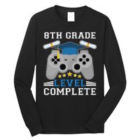 Eight 8th Grade Level Complete Gamer Graduation Long Sleeve Shirt