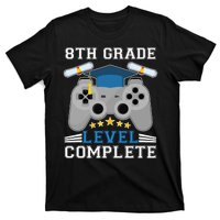 Eight 8th Grade Level Complete Gamer Graduation T-Shirt