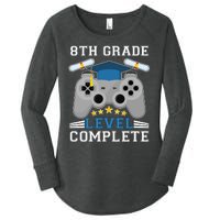 Eight 8th Grade Level Complete Gamer Graduation Women's Perfect Tri Tunic Long Sleeve Shirt