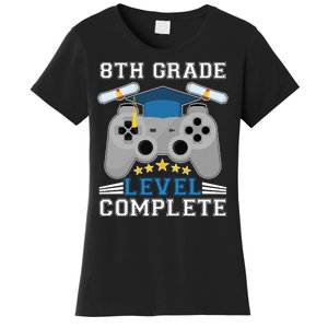 Eight 8th Grade Level Complete Gamer Graduation Women's T-Shirt