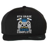 Eight 8th Grade Level Complete Gamer Graduation Wool Snapback Cap