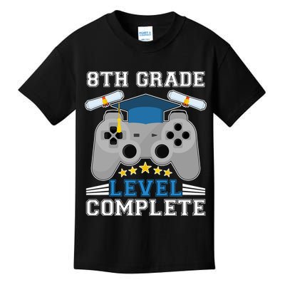 Eight 8th Grade Level Complete Gamer Graduation Kids T-Shirt