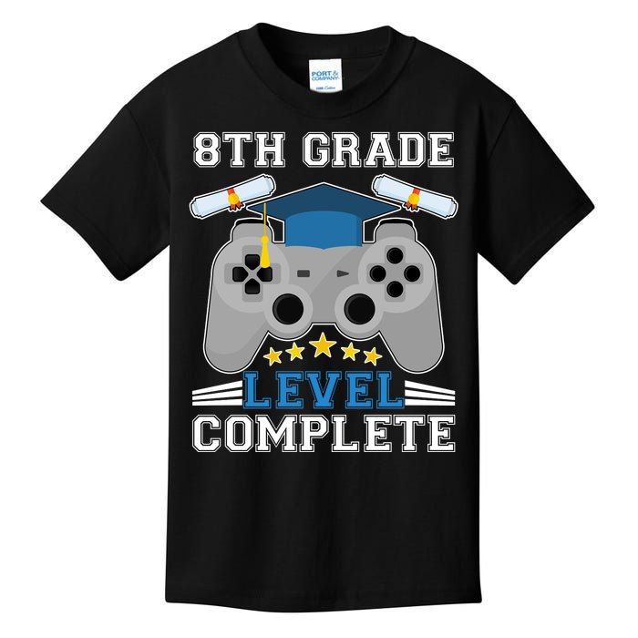 Eight 8th Grade Level Complete Gamer Graduation Kids T-Shirt