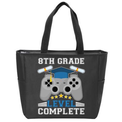 Eight 8th Grade Level Complete Gamer Graduation Zip Tote Bag