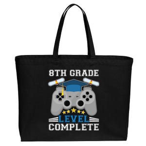 Eight 8th Grade Level Complete Gamer Graduation Cotton Canvas Jumbo Tote