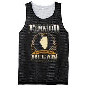 Elmwood Illinois Hometown Where My Story Began Mesh Reversible Basketball Jersey Tank