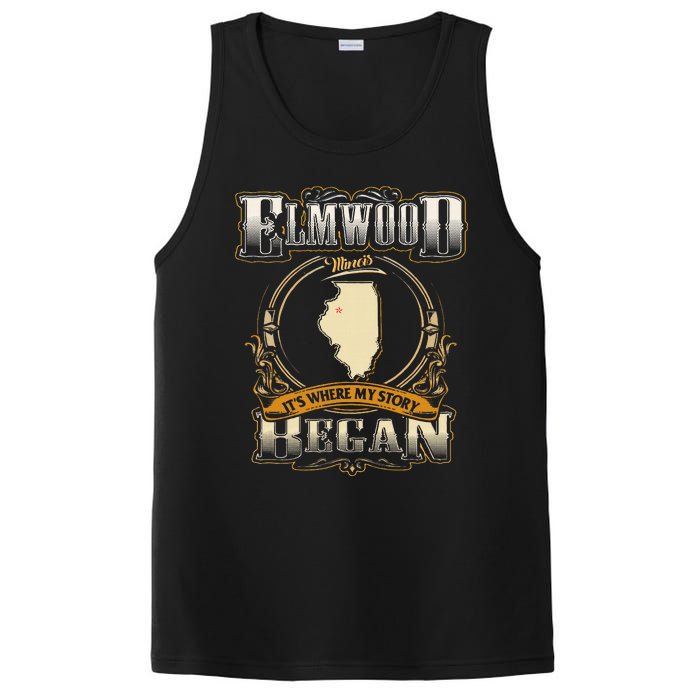 Elmwood Illinois Hometown Where My Story Began PosiCharge Competitor Tank