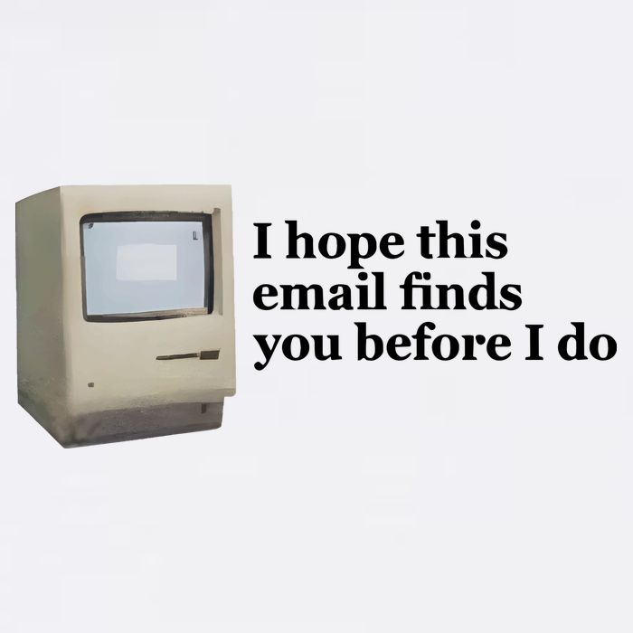 Emotionalclub I Hope This Email Finds You Before I Do Cooling Performance Crew T-Shirt