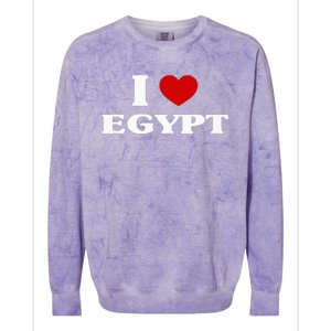 Egypt I Heart Egypt Souvenir I Love Egypt Colorblast Crewneck Sweatshirt