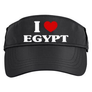 Egypt I Heart Egypt Souvenir I Love Egypt Adult Drive Performance Visor