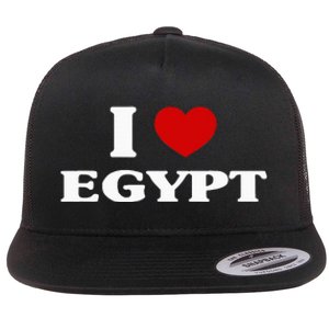 Egypt I Heart Egypt Souvenir I Love Egypt Flat Bill Trucker Hat