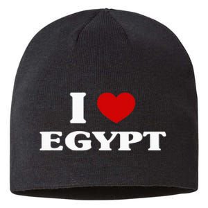 Egypt I Heart Egypt Souvenir I Love Egypt Sustainable Beanie