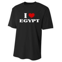 Egypt I Heart Egypt Souvenir I Love Egypt Performance Sprint T-Shirt