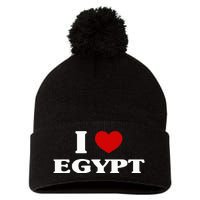 Egypt I Heart Egypt Souvenir I Love Egypt Pom Pom 12in Knit Beanie