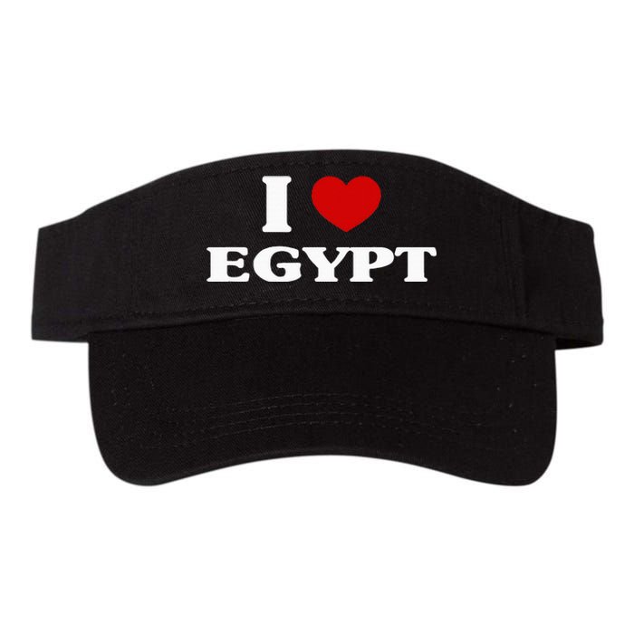 Egypt I Heart Egypt Souvenir I Love Egypt Valucap Bio-Washed Visor