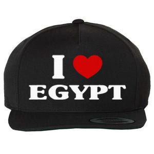 Egypt I Heart Egypt Souvenir I Love Egypt Wool Snapback Cap