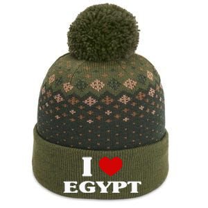 Egypt I Heart Egypt Souvenir I Love Egypt The Baniff Cuffed Pom Beanie