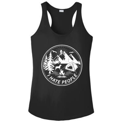 Epic I Hate People Design For Camping Lovers Ladies PosiCharge Competitor Racerback Tank