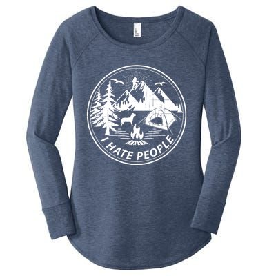 Epic I Hate People Design For Camping Lovers Women's Perfect Tri Tunic Long Sleeve Shirt