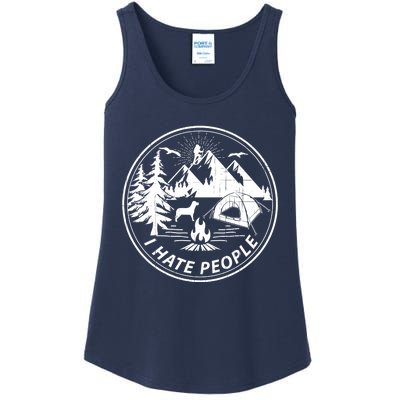 Epic I Hate People Design For Camping Lovers Ladies Essential Tank