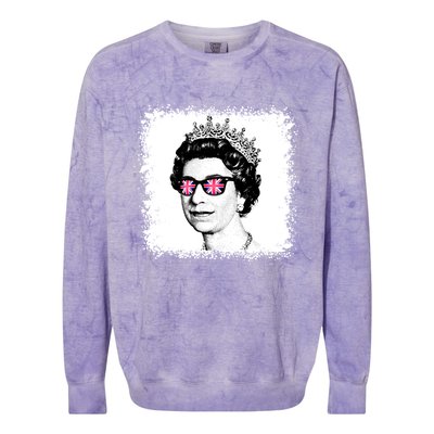 Elizabeth Ii Her Royal Highness British Crown Union Gift Colorblast Crewneck Sweatshirt