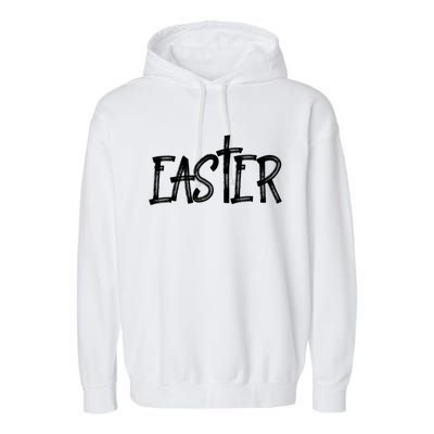 Easter Inspirational Holy Religious Week Easter Sunday Meaningful Gift Garment-Dyed Fleece Hoodie