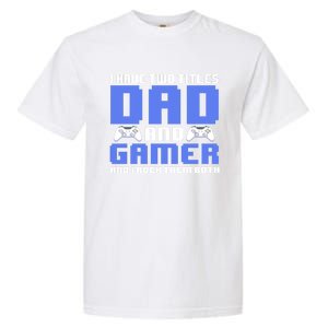 Esports I Have Two Titles Dad And Gamer And I Rock Them Both Gift Garment-Dyed Heavyweight T-Shirt