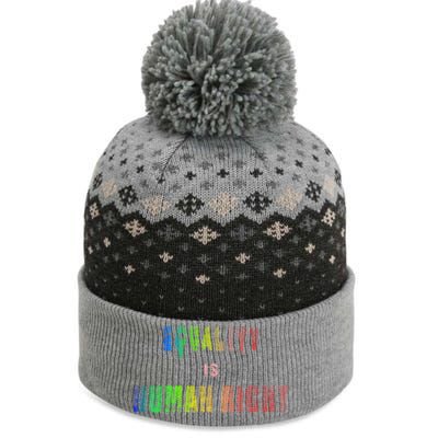 Equality Is Hu Right Gift The Baniff Cuffed Pom Beanie