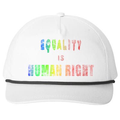 Equality Is Hu Right Gift Snapback Five-Panel Rope Hat