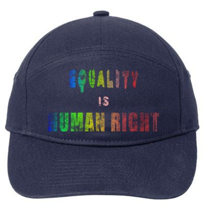 Equality Is Hu Right Gift 7-Panel Snapback Hat