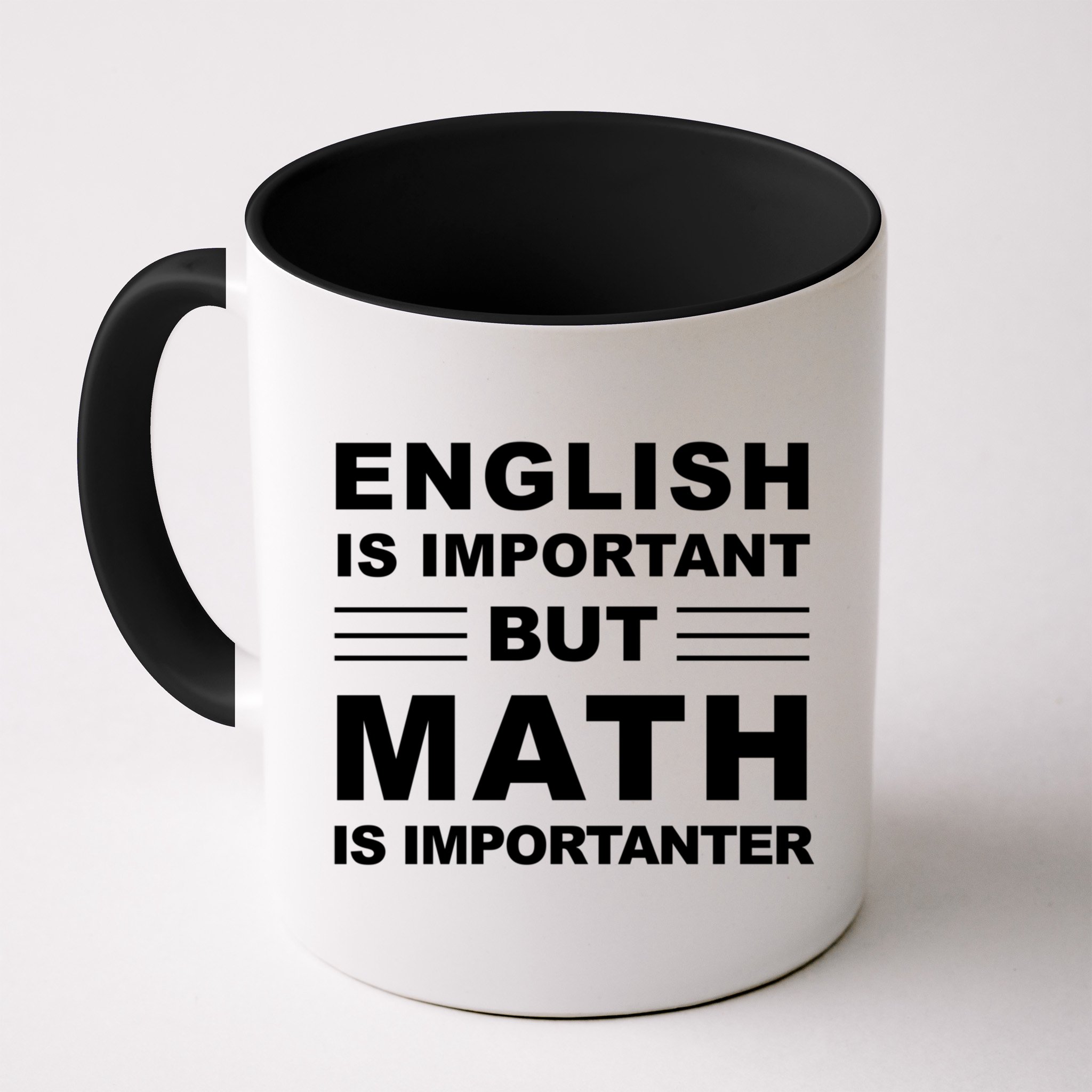 English Is Important But Math Is Importanter Funny School Gift Mug