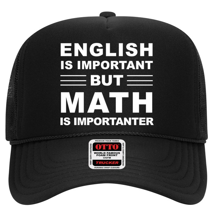 English Is Important But Math Is Importanter Funny School Gift Hat