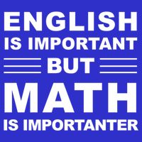 English Is Important But Math Is Importanter Funny School Gift Baby Bodysuit