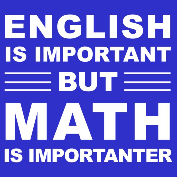 English Is Important But Math Is Importanter Funny School Gift Baby Bodysuit