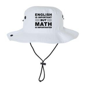 English Is Important But Math Is Importanter Funny School Gift Legacy Cool Fit Booney Bucket Hat